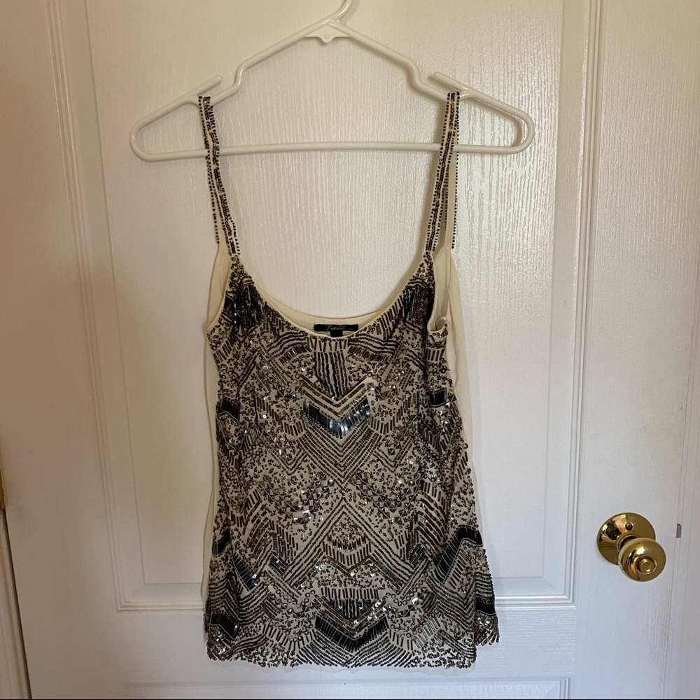 Zara Embellished Tank Top | Size M